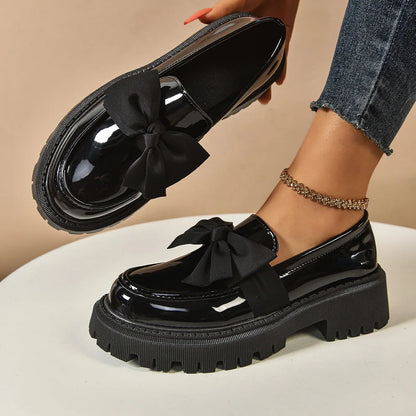Plus Size Loafers British Style Platform Shoes