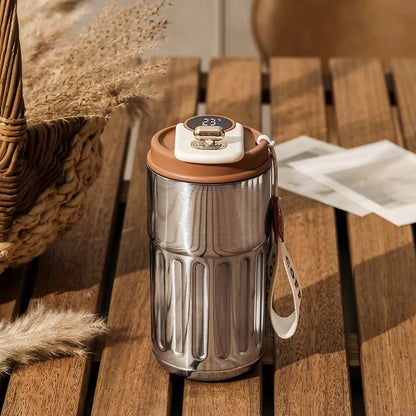 450ML Thermos Water Bottle Smart Display Temperature Stainless Steel Mug