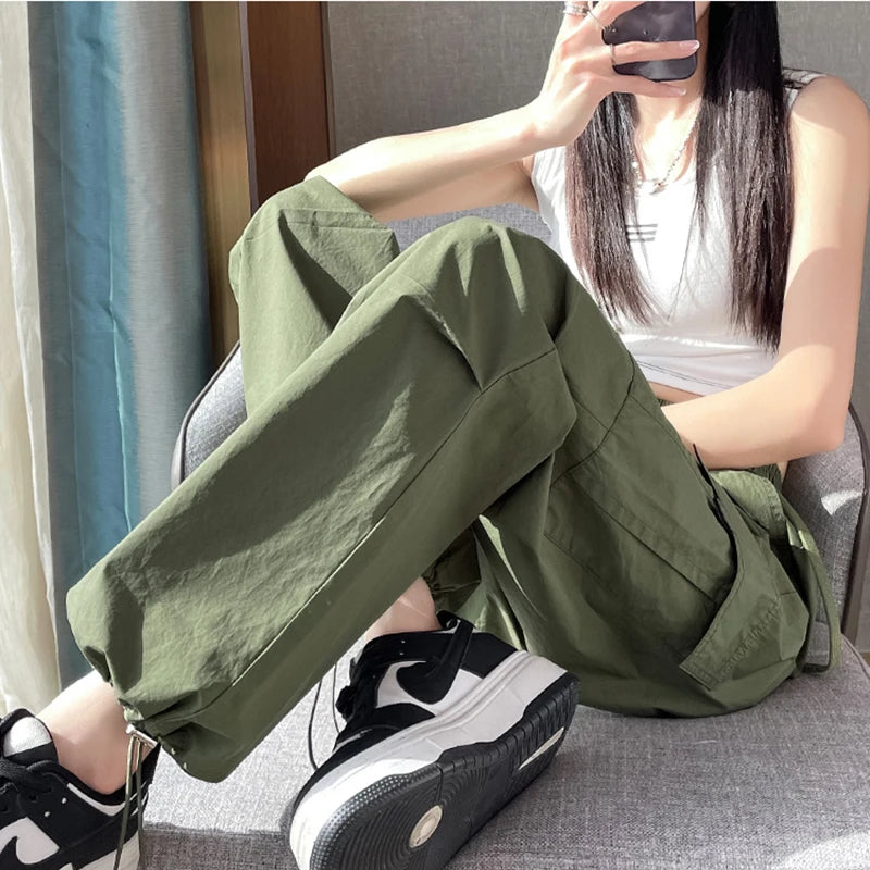 Joggers Chic Straight Cargo Pants