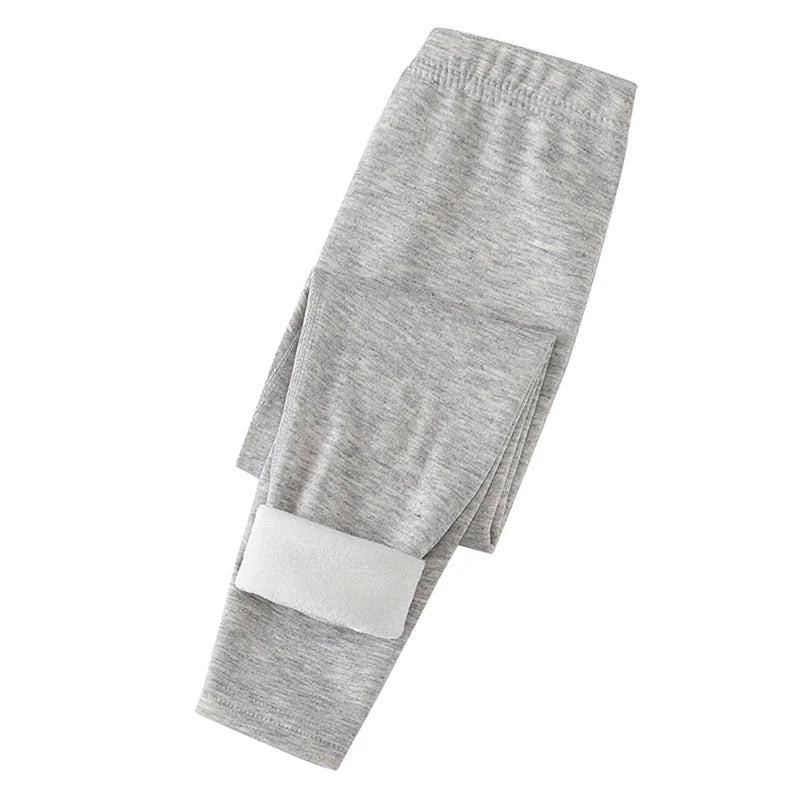 3/1 Piece Autumn And Winter Children Solid Color Thick Warm Leggings