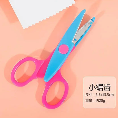 6pcs Scissors Wavy Pattern Paper Cutter Diy Handmade