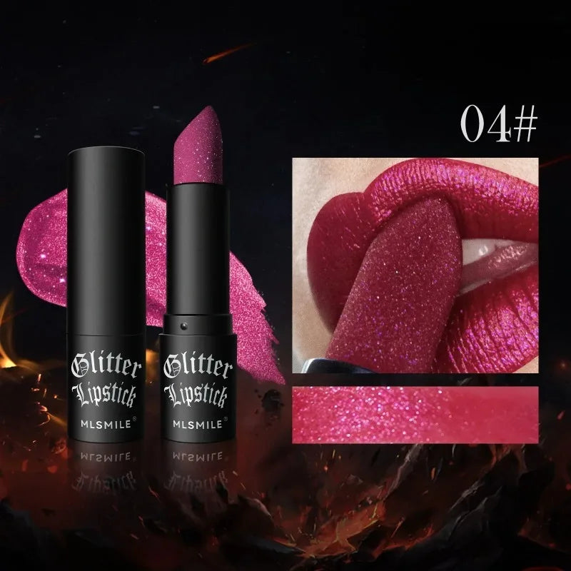 7 Colors Diamond Matte Lipstick Non-stick Cup Flash