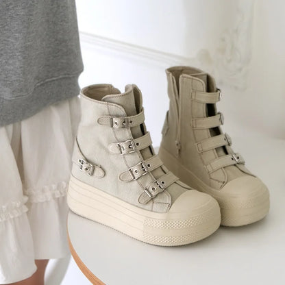 High Top Canvas Grace Waling Shoes
