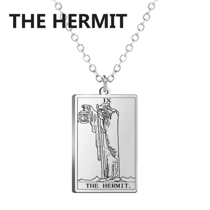 Stainless steel Classic Tarot Pendant Necklace