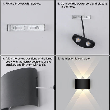 LED Wall Lamp Indoor Up and Down Interior Wall Light
