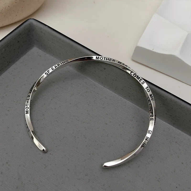 925 Sterling Silver Bangle Bracelet Set