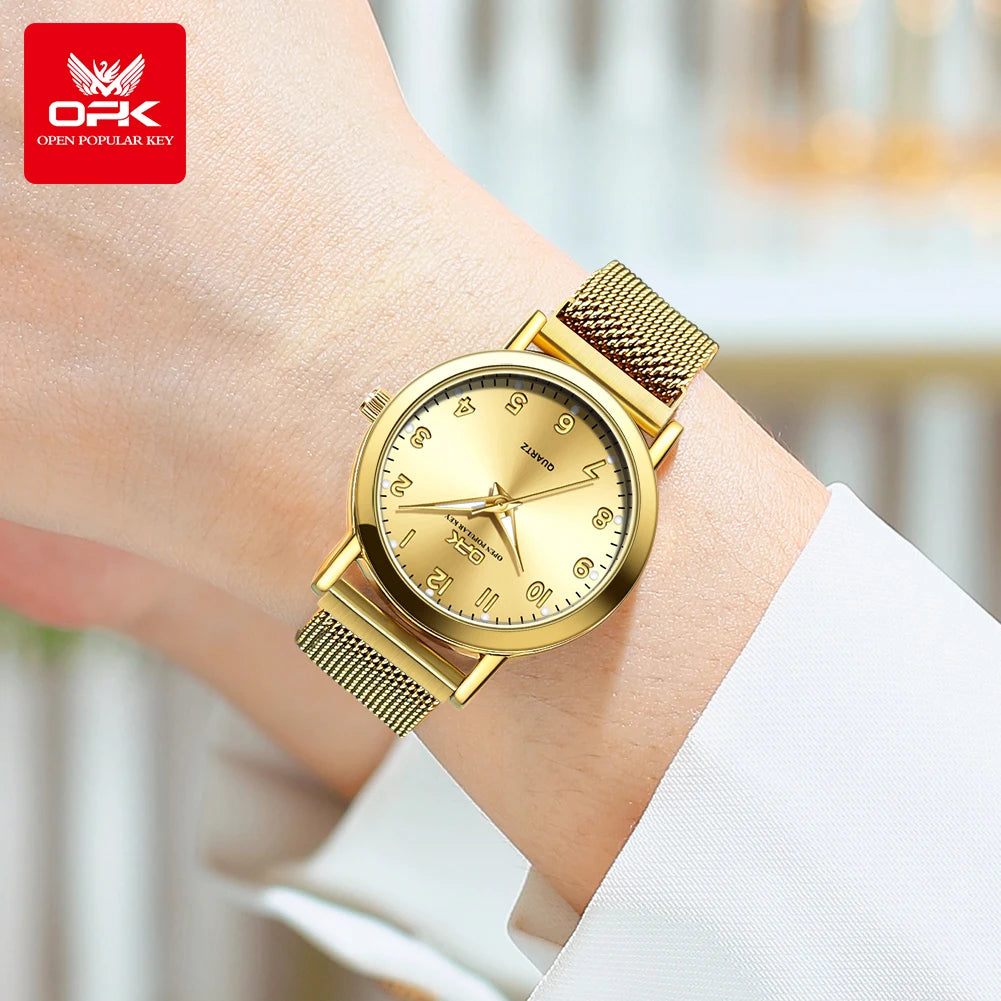 Original Quartz Stainless Steel Mesh Strap Waterproof Watch