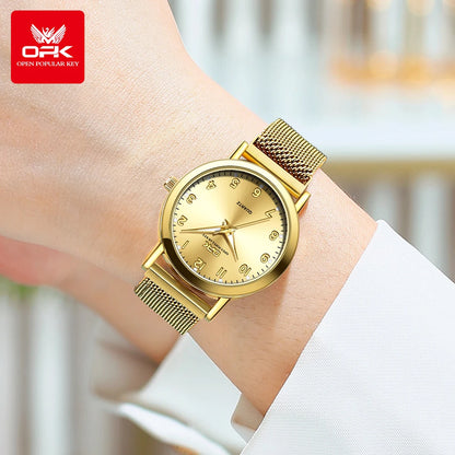 Original Quartz Stainless Steel Mesh Strap Waterproof Watch