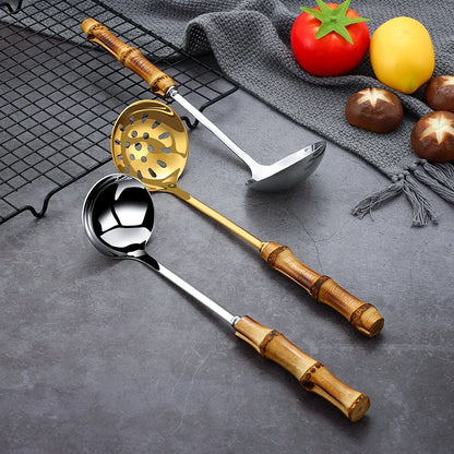 Stainless Steel Colander Metal Noodle Spoon