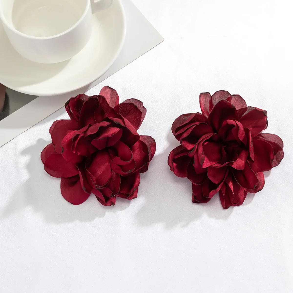 Exaggerated Big Flower Stud Earrings