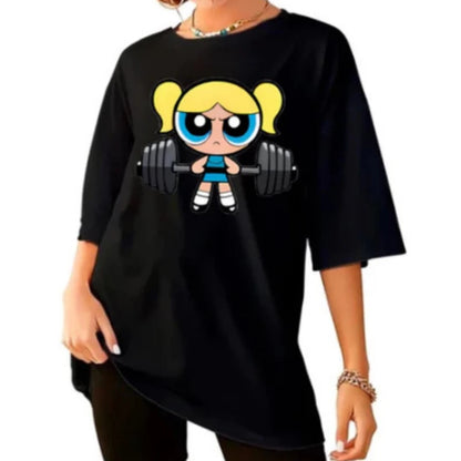 Girls Super Powerful Training Streetwear T-shirt