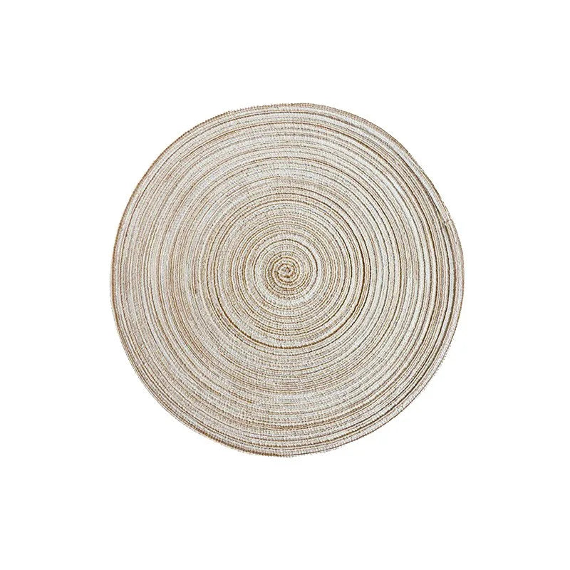 Imitation Cotton Yarn Placemat Round Woven Dish Mat