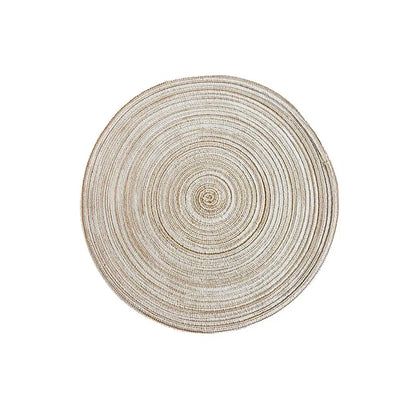 Imitation Cotton Yarn Placemat Round Woven Dish Mat