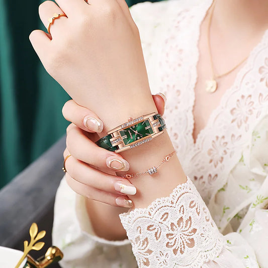 DANA Rectangle Leather Quartz Watch