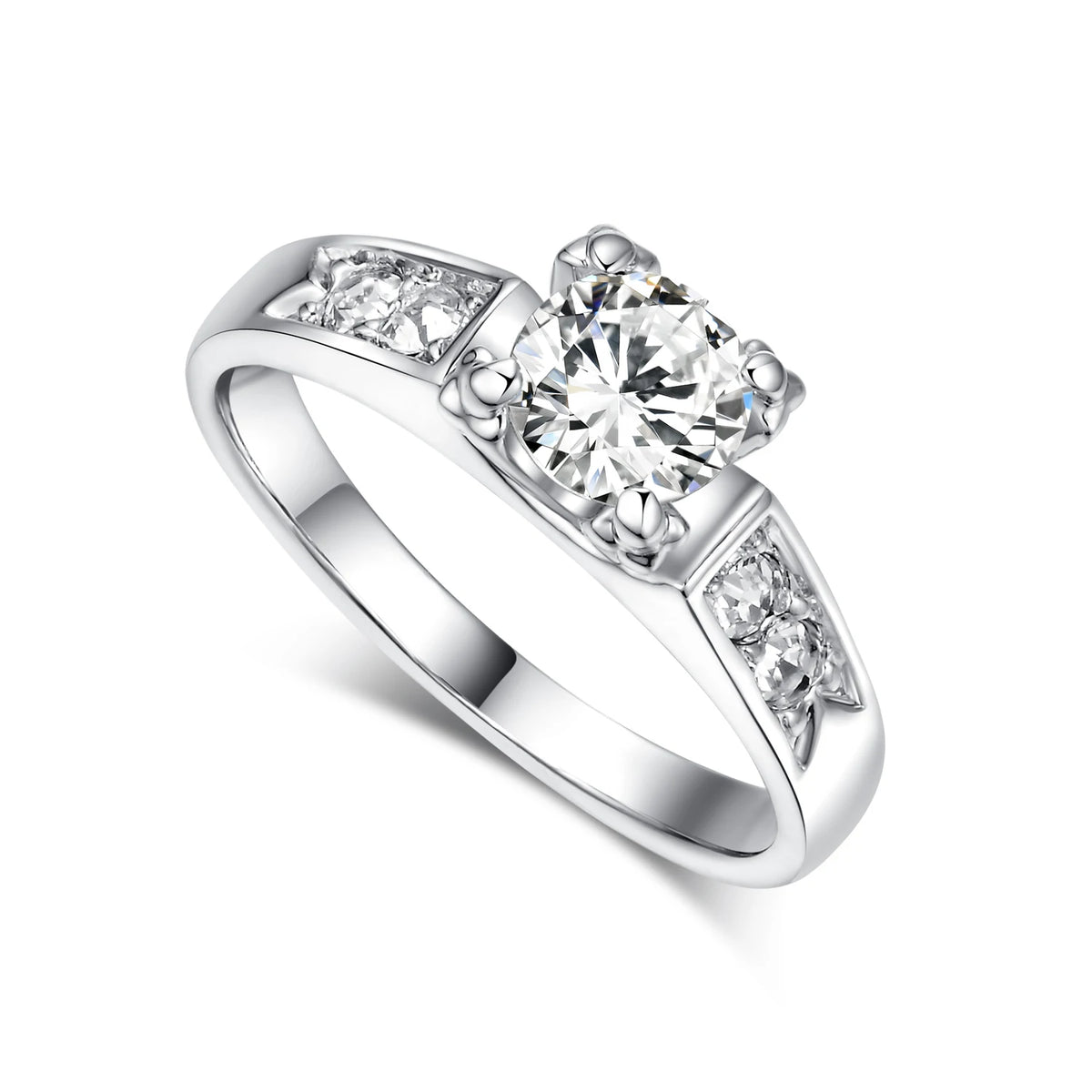 Double Fair 0.5 Carat Cubic Zircon Rose Gold Ring