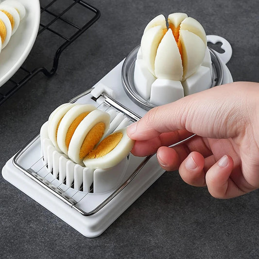 PP Base egg cutter 2-in-1 stainless steel