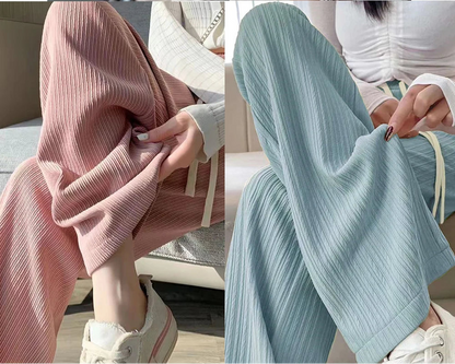 Casual Straight Sporty Wide Leg Pants