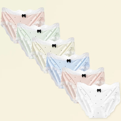 Polka Dot Underpants Sexy Transparent Lingerie Set