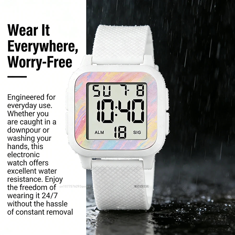 Sports Waterproof Luminous Digital Military Electronic Wristwatch