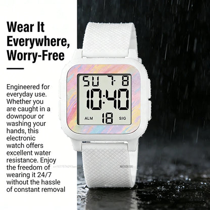 Sports Waterproof Luminous Digital Military Electronic Wristwatch