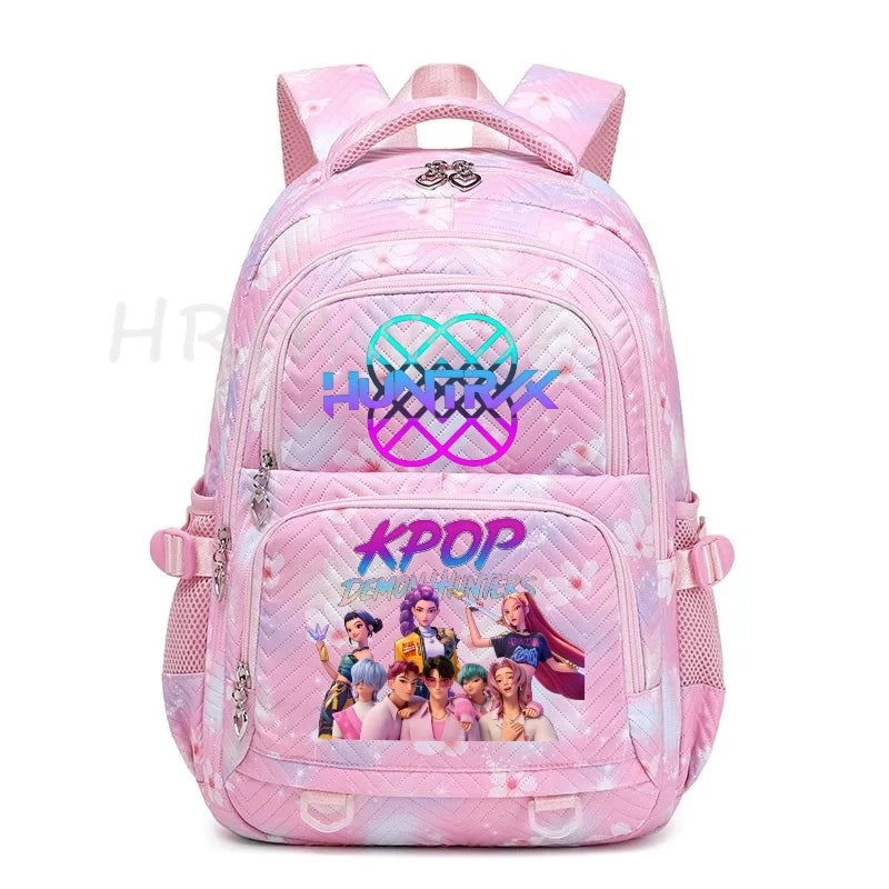K-pop Demon Hunters Backpack Girls Boys Youth School Bags