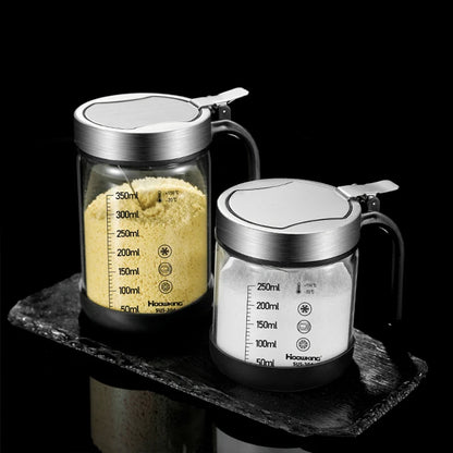 1pc Spices Glass Seasoning Jar with Spoon Sugar
