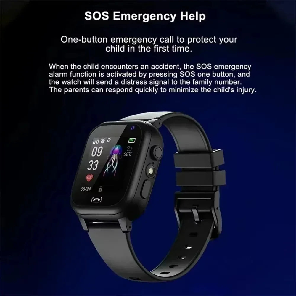 5G GPS Children Camera SOS Call Waterproof SIM Card Smart Watch