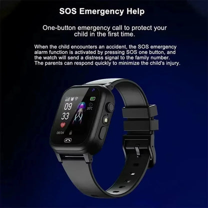 5G GPS Children Camera SOS Call Waterproof SIM Card Smart Watch