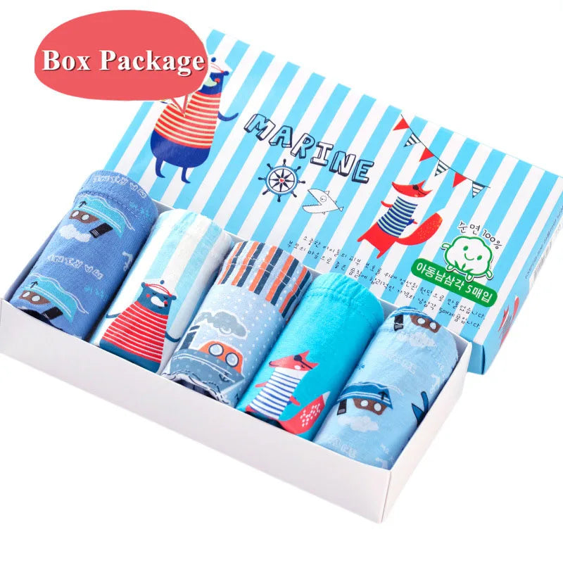 5 Packs/Box Mickey Cartoon Soft Cotton underwear