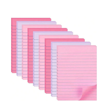 Large Lined Fluorescent Sticky Notes  Memo Pads