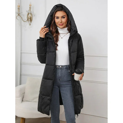 Long Thick Down Cotton Coat
