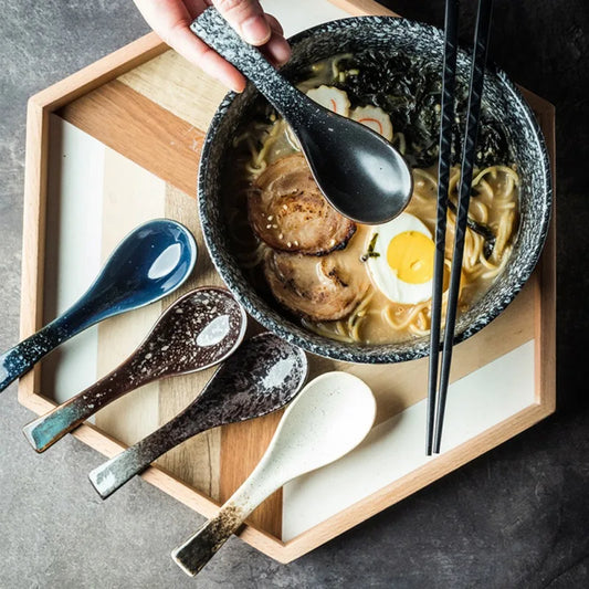 13cm Japanese Ceramic Soup Spoon