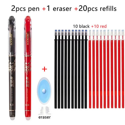 12Pcs/23Pcs/34Pcs/60Pcs Erasable Gel Pen Set