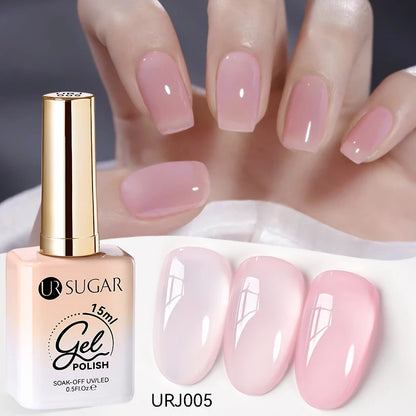 SUGAR Jelly Milky White Translucent Gel Polish
