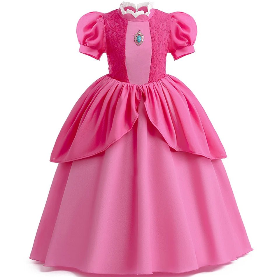 Peach Princess Daisy Cosplay Costume Rosalina Dress