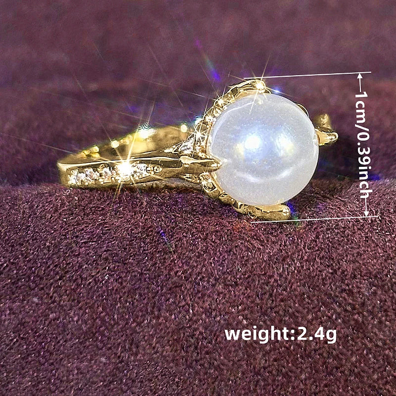 Imitation Pearl Luxury Exquisite Rings
