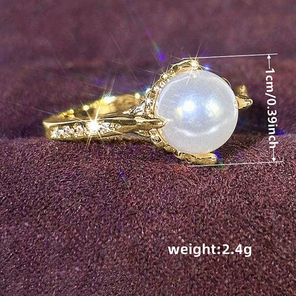 Imitation Pearl Luxury Exquisite Rings