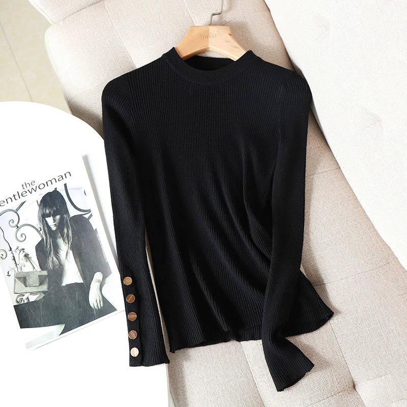 Long Sleeve O-neck Chic Sweater