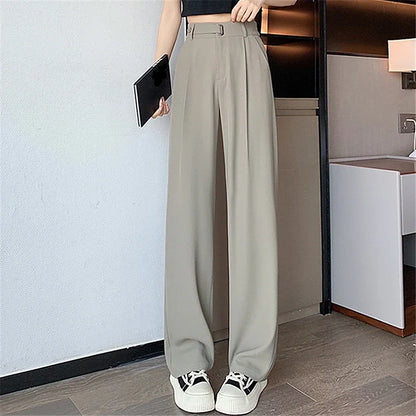 Casual Wide Leg Office Pants