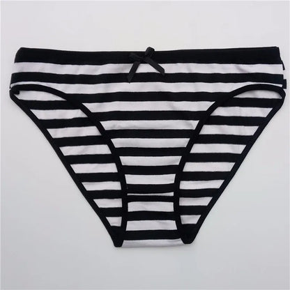 Striped Underwear Plus Size Seamless Panties Cotton Lingerie 3 pcs/lot