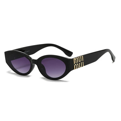 Glamour Oval Minimalist Unisex Sunglasses