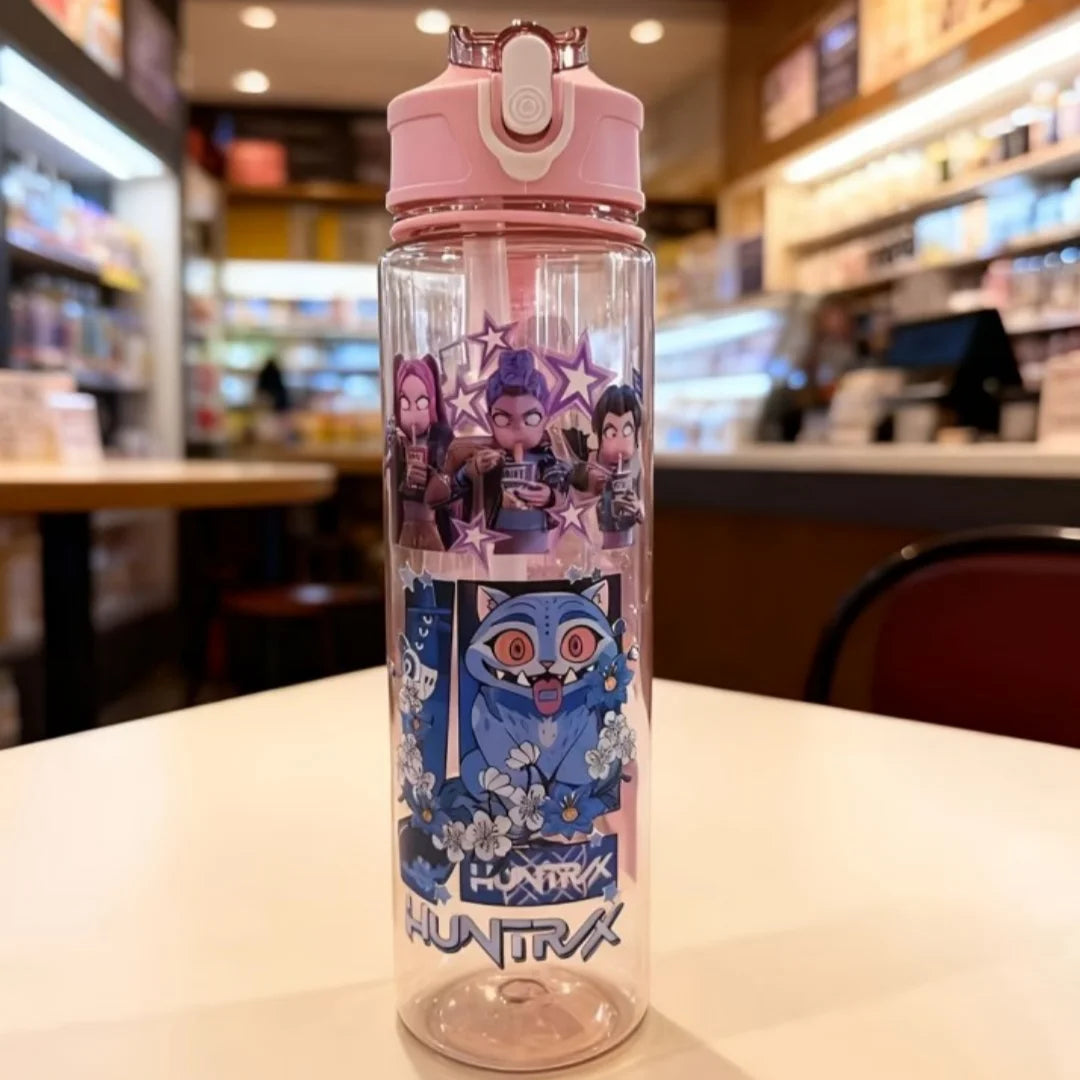 Water Bottles 750ml High-capacity Drinking Straw Cup Portable Girl Outdoor Bottles