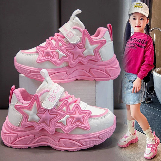 Casual Sports Running PU + Rubber Sneakers
