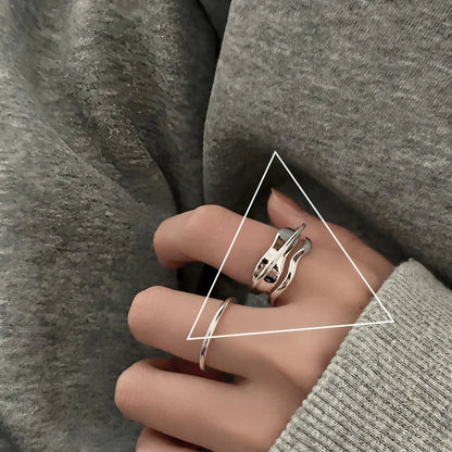 925 Sterling Silver Sparckling Moonstone Minimalist Handmade Ring
