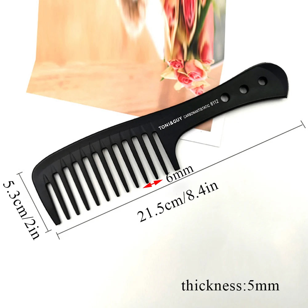 Black Flattop Hair Cutting Comb Hair Brush