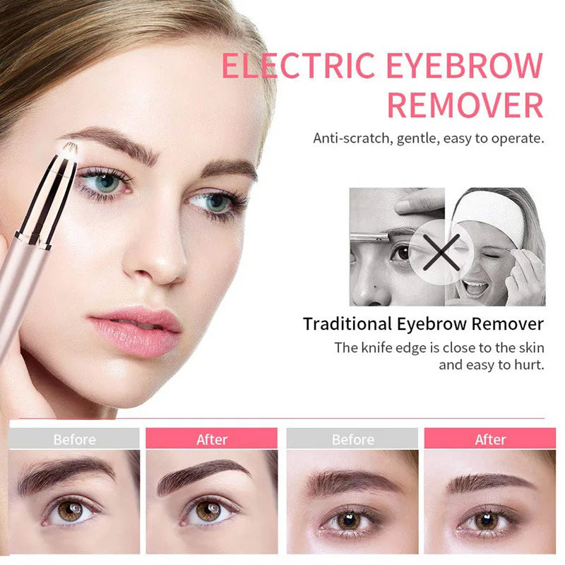 Electric Eyebrow Trimmer Eye Brow Shaper Pencil Face Hair Remover