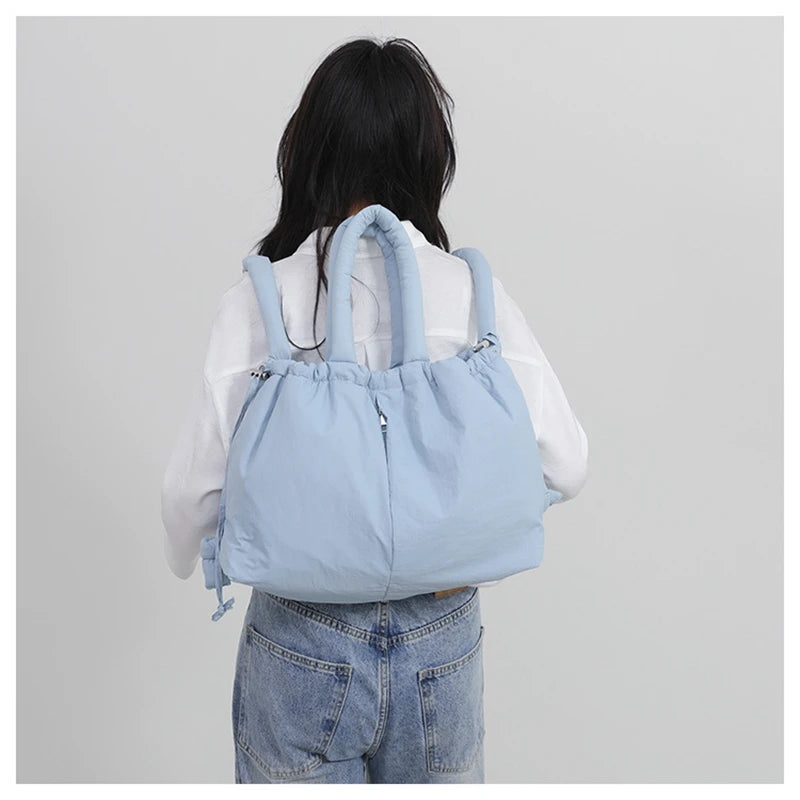 Down Padded Jacket Single Shoulder Tote Bag
