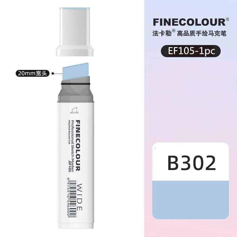 Finecolour 20mm Wide Markers Alcohol Line Sketching Art Markers Pen