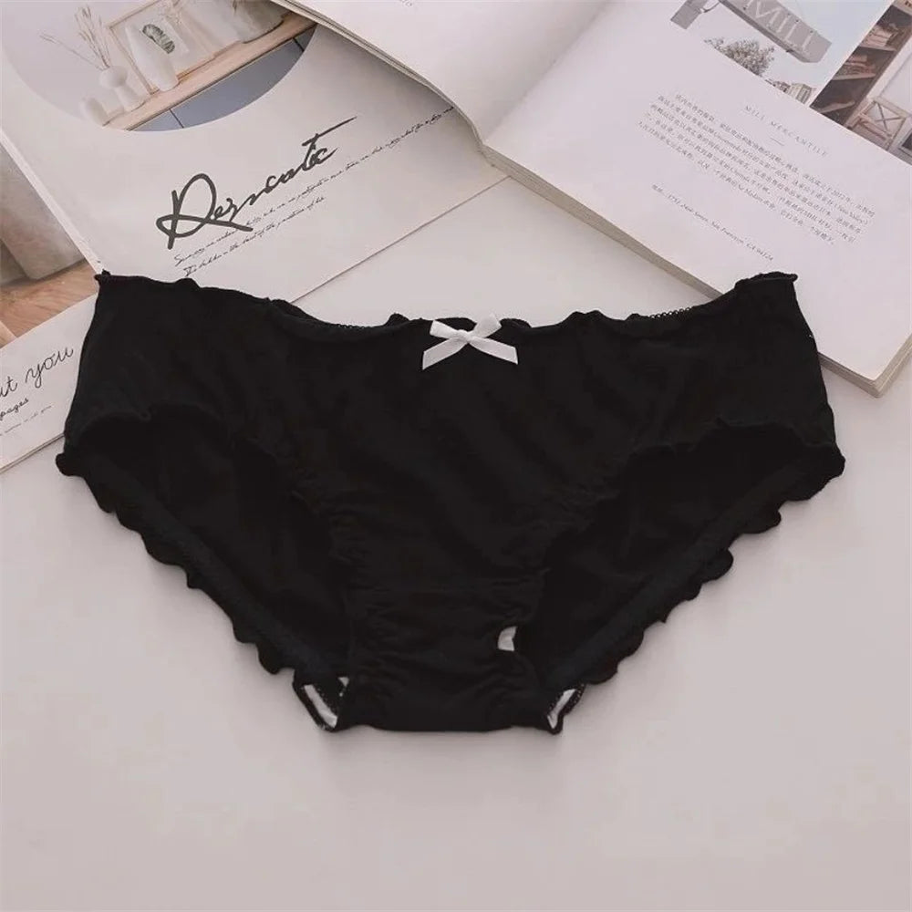 Pure Cotton Briefs Mid Waist Lingerie