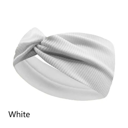Silky Threaded Fabric Twist Headband
